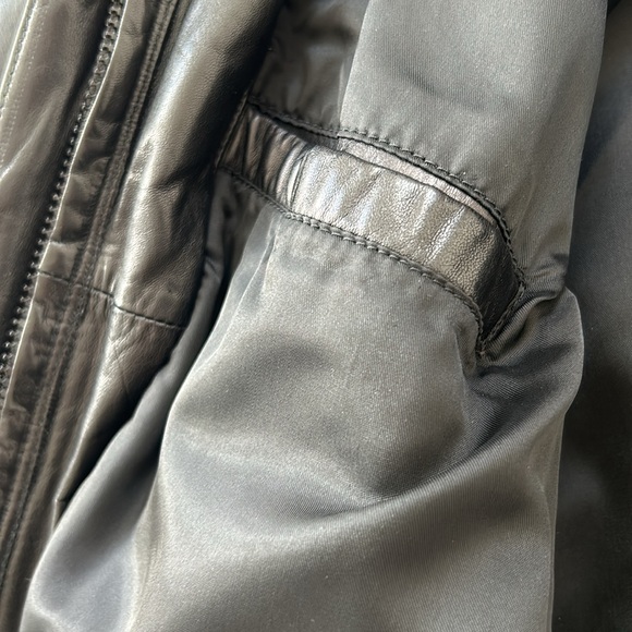 Vintage Georgetown Leather Design Black Jacket. Size 7/8 - Picture 10 of 16